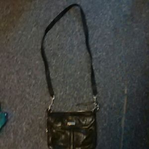 Beautiful Long jet black shoulder bag