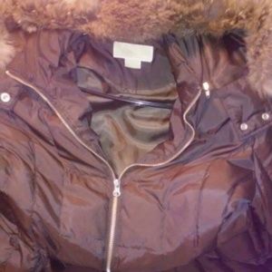 Michael kors full length down coat