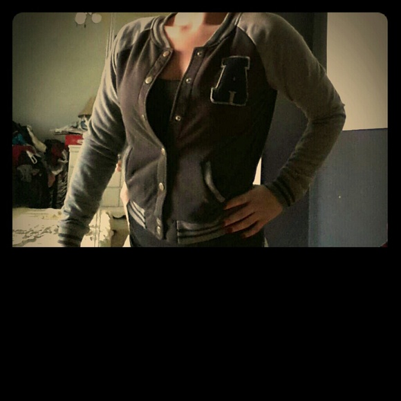 Comfortable  cotton letterman jacket sweater