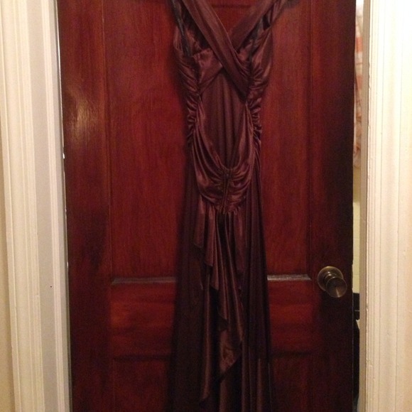 Brown evening gown - Picture 2 of 2