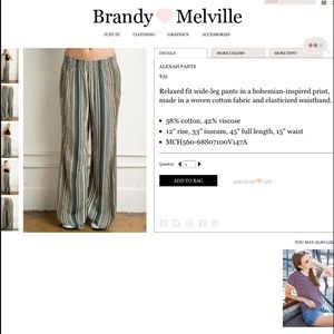 ISO Brandy Melville Alexah Pants