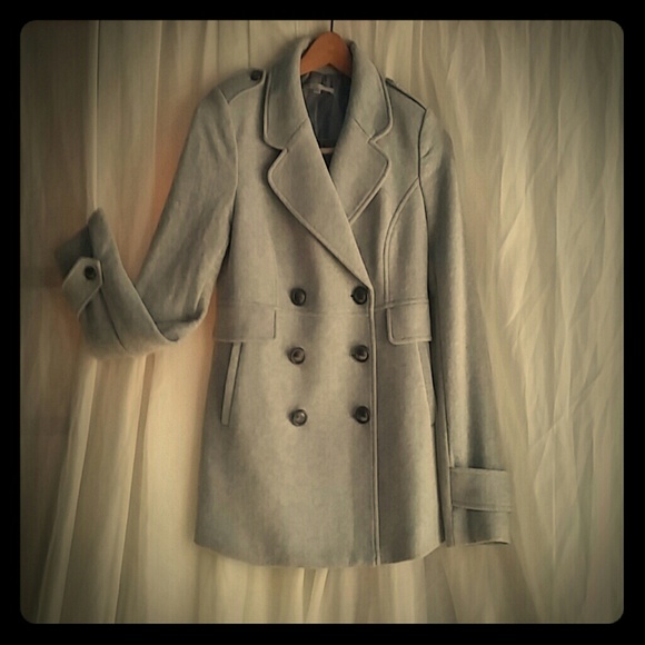 Double breasted Gray Heather Coat