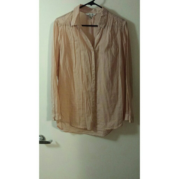 Long sleeve coral button up
