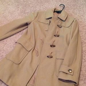 Tan colored wool jacket