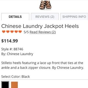 Chinese Laundry Shoes - Chinese Laundry Lace Up Heels Chinese Laundry Shoes - Chinese Laundry Lace Up Heels