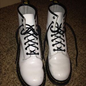 white dr.marten boots