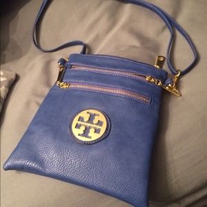 Blue tory burch cross body