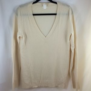 JCrew creme cashmere sweater