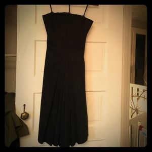 Strapless Calvin Klein black dress