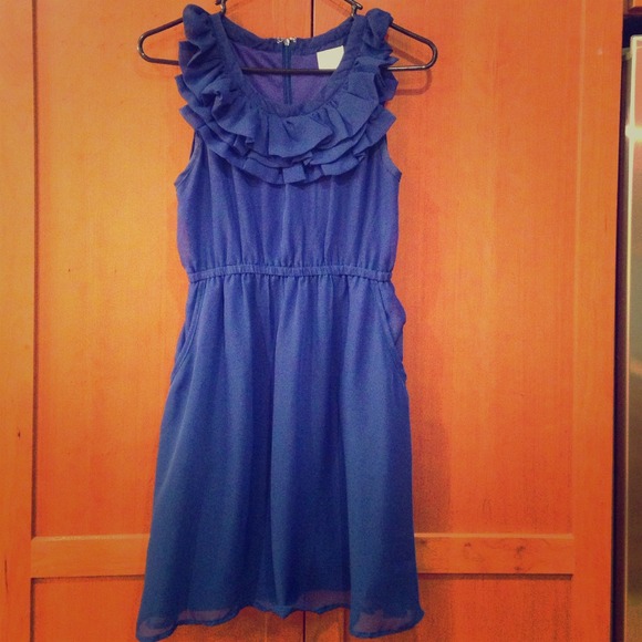Royal blue cocktail dress