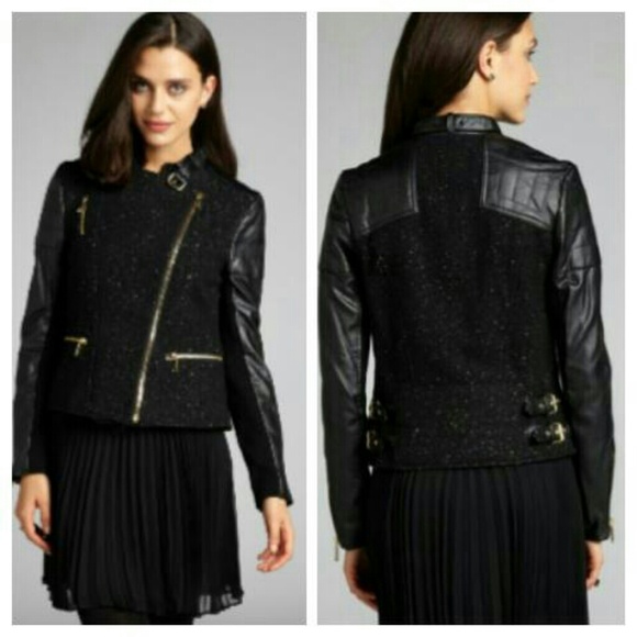 BCBGeneration Jackets & Blazers - Gold Dusted Moto Jacket