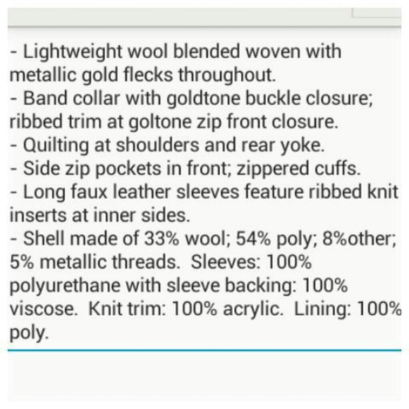 Gold Dusted Moto Jacket - Picture 4 of 4