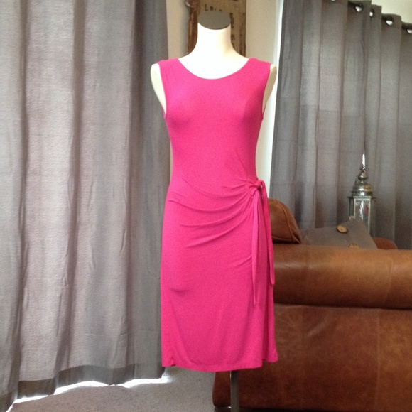 Hot pink dress!