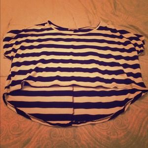 High low short sleeve