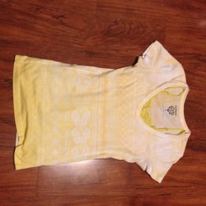 Yellow tee with matching Lacie yellow cami
