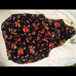 wet seal, floral top