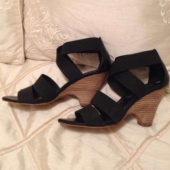 Strappy black Steve Madden heels