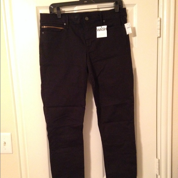 Black Gap Skinny Jeans with Zippers
