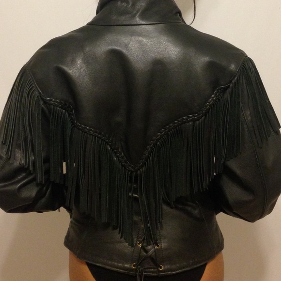 Authentic leather fringe jacket - Picture 2 of 2