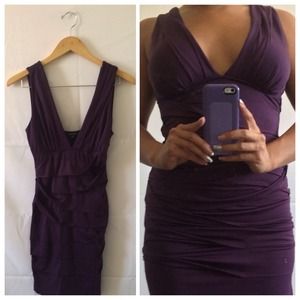 Purple layered dress
