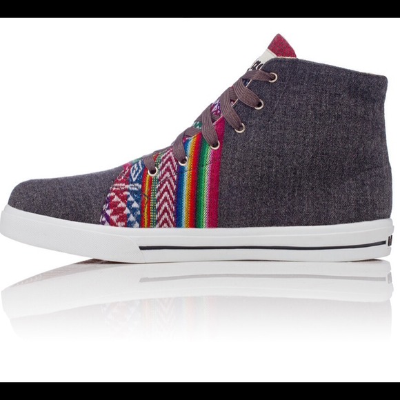 Handcrafted Artisan Womens /& Mens Casual Shoes Inkkas Slate Slip On Canvas Sneaker