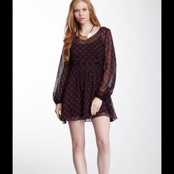 Free People Baby Dee Chiffon Dress