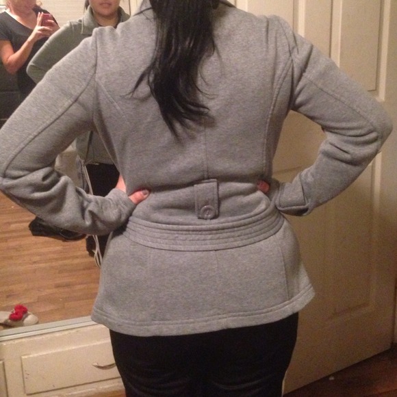 Grey peacoat