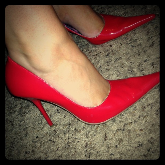 Michael Antonio Red Patent stiletto heels