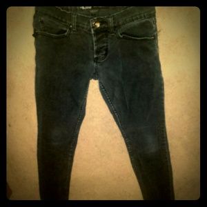 Dark Grey Rude Skinny Jeans Social Collusion 28/32