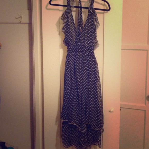 Brand new polka dot halter dress