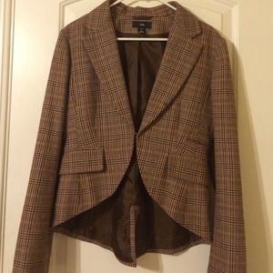 Brown houndstooth blazer