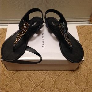 Nine west bedazzled flats