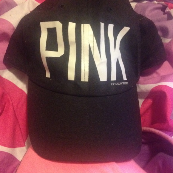 Victorias Secret PINK Black Baseball Hat Exclusive