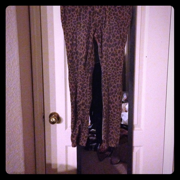 Cheetah forever 21 pants