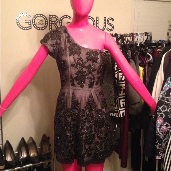 French Connection one shoulder dress