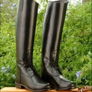 New Devon-aire black riding boots tall sz 8