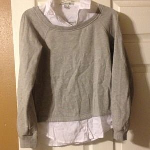 Grey pull over sweater/shirt