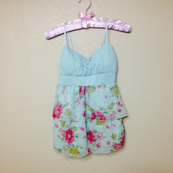 Floral chiffon top