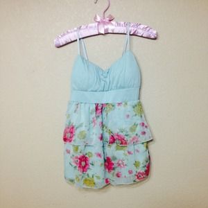 Floral chiffon top