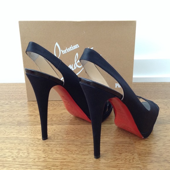 Christian Louboutin satin platform slingback (9.5) - Picture 3 of 4