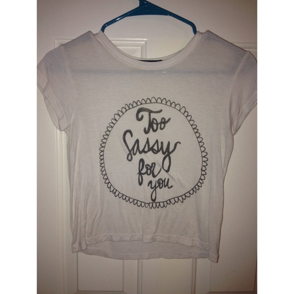 Brandy Melville "Too Sassy For You" Crop Top