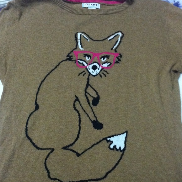 Old Navy fox sweater
