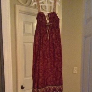{vintage} Hawaiian maxi dress
