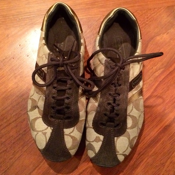Coach brown sneakers sz 6.5