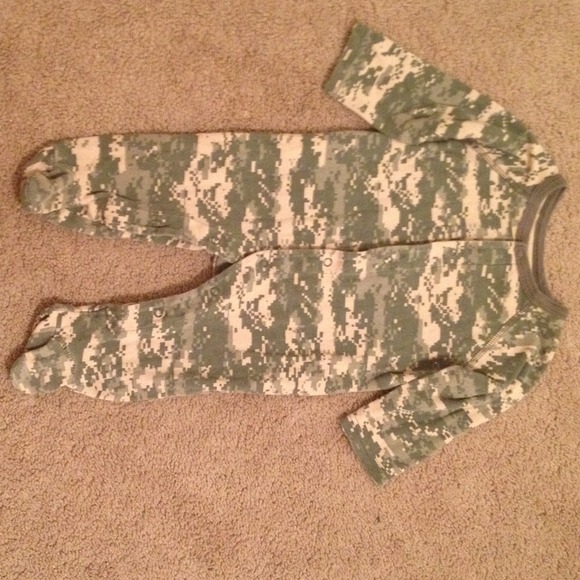 ACU Army footsie pajamas