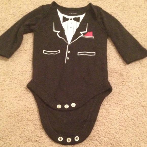 Tuxedo onesie
