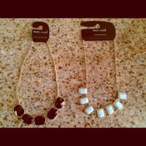 Necklaces on gold chain