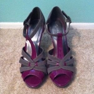 Grey & Purple Heels from Wet Seal