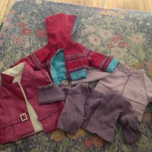 American girl doll jacket bundle