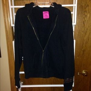 Black zip up hoodie!